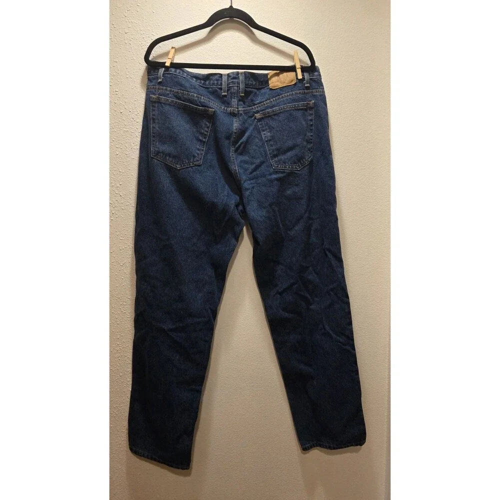 Members Mark Jeans Mens 40x32 Blue Tapered Leg Dark Wash American Denim